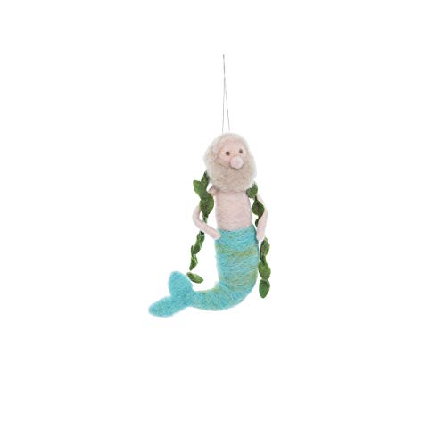 Beachcombers Beachcomers B23458 Merman Hanging Ornament, 5-inch Height