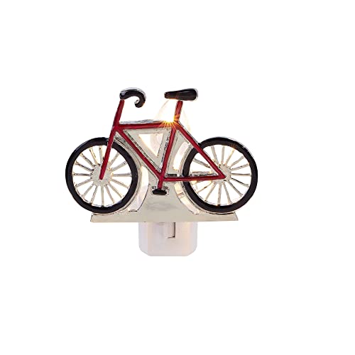 Ganz Bike Night Light, Zinc Alloy, 4 Inches Width, 2 Inches Depth, 3.50 Inches Height, Multicolor