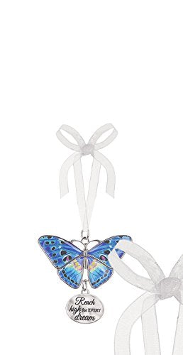 Ganz Home Decor Christmas/Spring Blissful Journey Butterfly Ornament (Reach high for Every Dream EA13542)