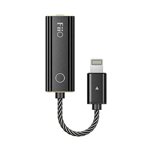FiiO JadeAudio KA2 Headphone Amps Tiny Amplifier USB DAC High Resolution Lossless Sound for Smartphone/PC/Laptop/Tablet/Players (Lightning,Black)
