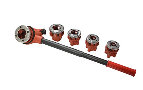 EZ Travel Distribution Manual Pipe Threading Tool NPT Die Set (3/8", 1/2", 3/4", 1", 1-1/4")