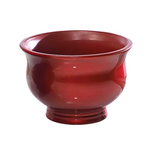 Napco 31924 Ceramic Revere Bowl, Red