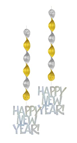 Unique Industries 30" Hanging Prism New Years Decorations, 2ct