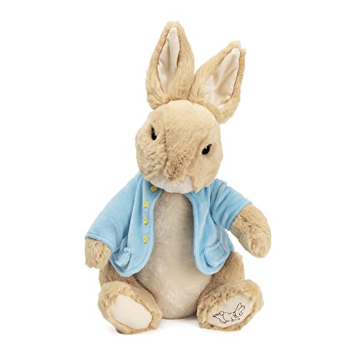 GUND Beatrix Potter Classic Peter Rabbit in Blue Coat Plush with Embroidered Paw