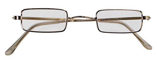 Forum Novelties Men's Square Novelty Glasses, Metallic, One Size
