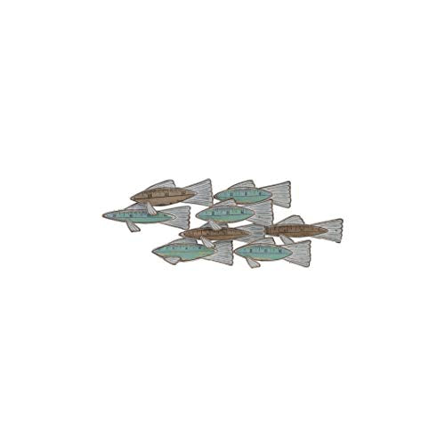 Ganz CB174140 Wall Decor, 35-inch Width (Layered Fish with Ruler)