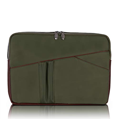 Laptop Sleeve, Nylon, 14" in, Green - Crescent | McKlein - 18331