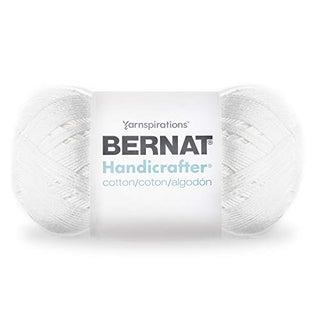 Spinrite Yarns (CA) Bernat Handicrafter Cotton Yarn, 14 oz, White, 1 Ball