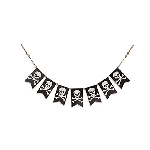Gerson 2594390 Metal Halloween Skull Banner, 58.5-inch Length