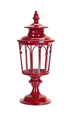 Melrose Red Metal Lantern