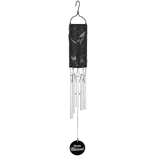 Carson Wind Chime-Solar Cylinder-Simply Blessed (28")