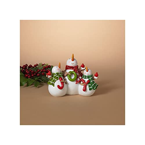 Gerson 2595500 Resin Snowmen Decorative Sign, 7.4-inch Length