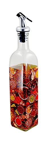 Grant Howard Morrocan Spices Glass Oil and Vinegar Cruet with Pourer, 16 oz