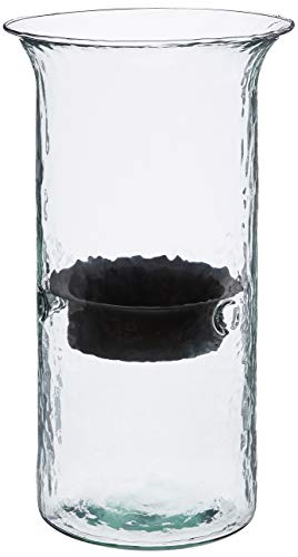 Kalalou Original Glass Medium Candle Cylinder, One Size, Brown