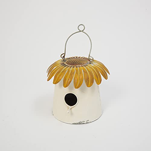 Gerson International 2517160 Sunflower Birdhouse, 8.8-inch Height, Metal