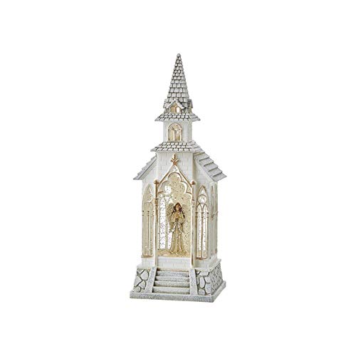 RAZ Imports 2021 Holiday Water Lanterns 13" Angel Lighted Water Church