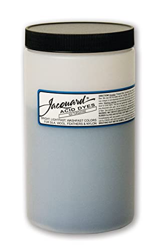 Jacquard Acid Dye for Wool, Silk and Other Protein Fibers, 1 Pound Jar, Concentrated Powder, Turquoise 624
