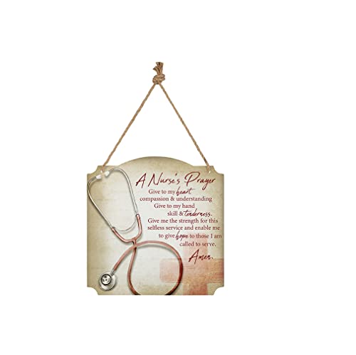 Carson 24329 Nurse's Prayer Metal Wall Decor, 12-inch Square