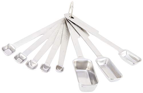 Norpro 8-Piece Stainless Steel Measuring Spoon Set, One Size, Metallic