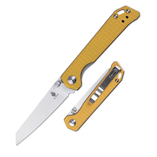 Kizer Begleiter Mini Small EDC Knife, N690 Blade with G10 Handle, Pineapple Color Knife, V3458RN4