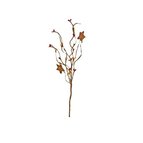 CWI Gifts 12-Piece Pip Pick Set with Stars, 12-Inch, Burgundy/Gold