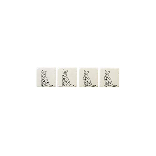 Ganz CB173843 Coaster, Set of 4, 4-inch Width (Dog)