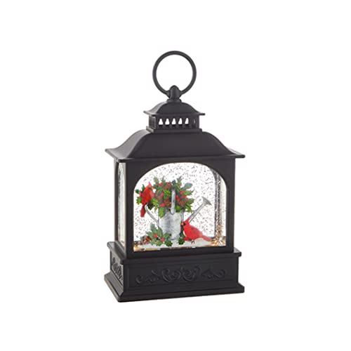 RAZ Imports 2022 Holiday Water Lanterns 9.75" Cardinals On Watering Can Lighted Water Lantern