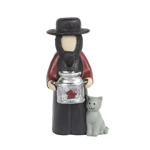 Blossom Bucket 221-13298 Amish Man with Milk Can and Cat, 3.5-inch