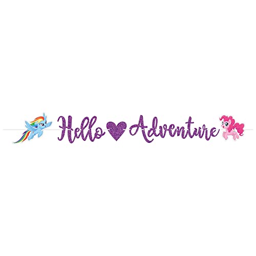 Amscan My Little Pony Friendship Adventures‚Äö√ë¬¢"Hello Adventure" Letter Banner - 1 pc