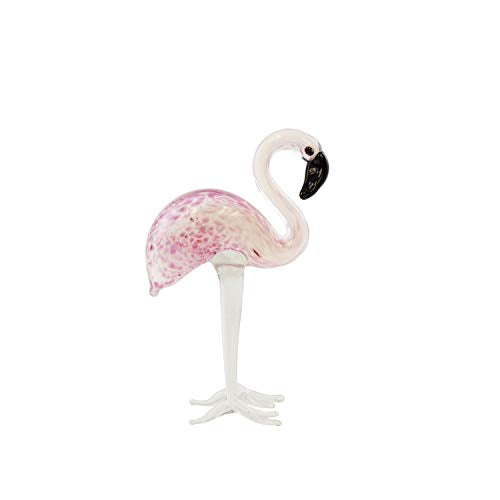 Beachcombers SS-BCS-02911 Tiny Speckled Flamingo Glass Multi