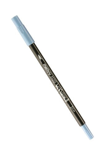 Uchida Marvy Extra Fine Tip Le Plume II Double Ender Marker Pen Art Supplies, Salvia Blue