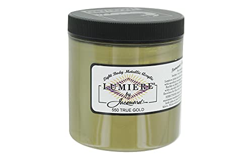 Jacquard Products LUMIERE FABRIC PAINT TRUE GOLD, One Size