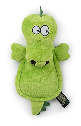 Worldwise Hear Doggy Flatties with Chew Guard Technology Dog Toy, Gator