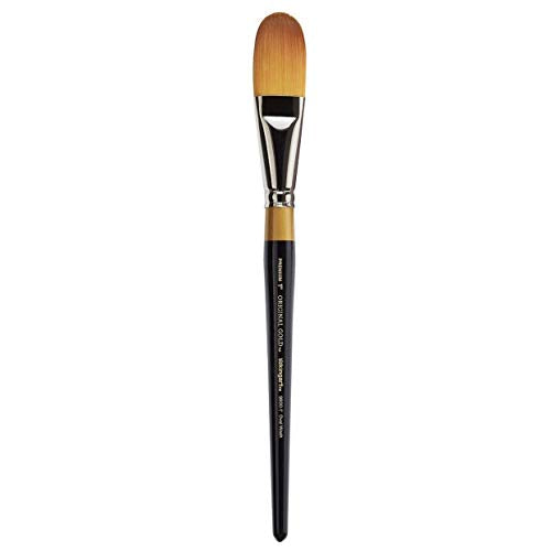 KingArt Original Gold 9600 Series , Premium Artist Brush, Golden TAKLON Oval WASH-Size: 1, 1