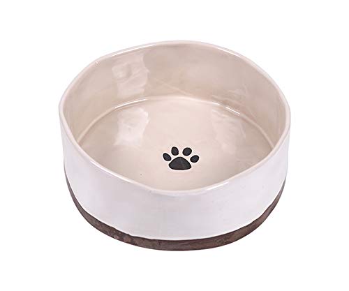 Blue Sky Clayworks 8583 R Drip Paw Pet Bowl (4.9-inch Diameter)