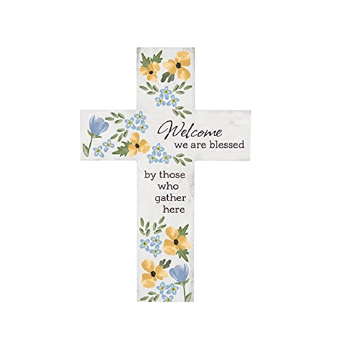 Carson 14375 Welcome Wall Cross, 14-inch Length, Wood