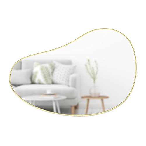 Umbra Hubba Pebble 24 x 36 Mirror Brass