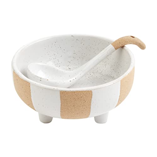 Mud Pie Terracotta Salsa Bowl, 5.5-inch Height