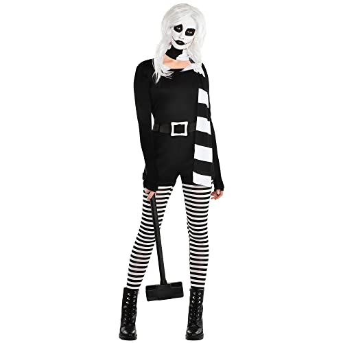Amscan Party City Alice The Psycho Halloween Costume for Women, Medium (6-8), Includes Jumpsuit, Scarf and Wig