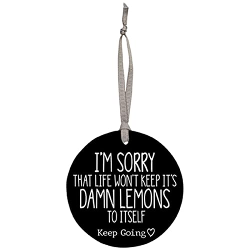Carson Home 24908 Keep Going Collection Lemons Gift Tag, 3.5-inch Diameter