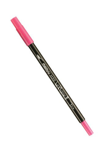 Uchida Marvy Extra Fine Tip Le Plume II Double Ender Marker Pen Art Supplies, Scarlet