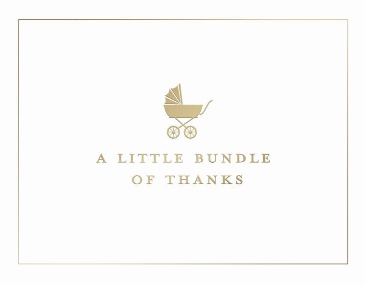 Design Design 119-09802 A Little Bundle of Thanks Thank You Boxed Notecard, 5-inch Length