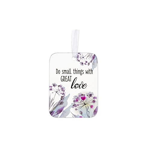 Ganz Do small things with great love Ornament, Glass, 2.75 Inches Width, 3 Inches Height, Multicolor