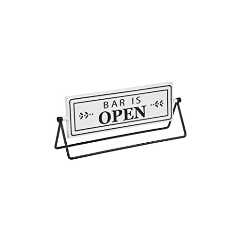 Ganz CB175015 Embossed Spinning Sign Bar is Open and Bar is Closed, 12-inch Width