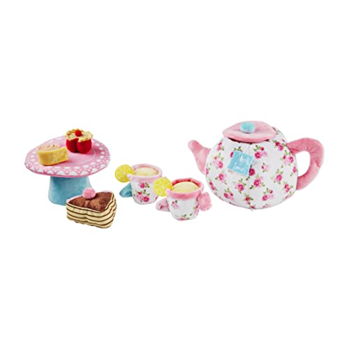 Mud Pie Children's Tea Party Plush Set, 8.5" x 10", Cotton