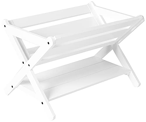 Lipper International 522W Kids' Book Caddy with Shelf, White