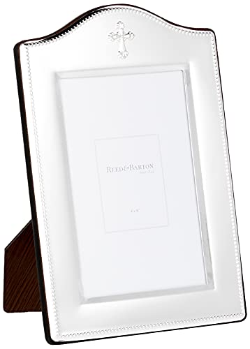 Reed & Barton Abbey Collection Tarnish Resistant Silver-Plated Cross 4-by 6-Inch Picture Frame