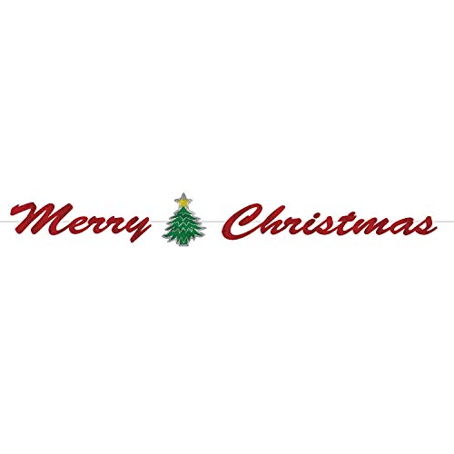 Beistle Winter Party Decorative Merry Christmas Streamer (1/Pkg) - 12 Pack