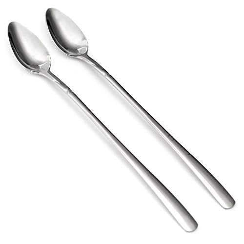 Norpro Stainless Iced Tea Spoons, 2-Piece Set, 8-1/4-inch/21cm, As Shown