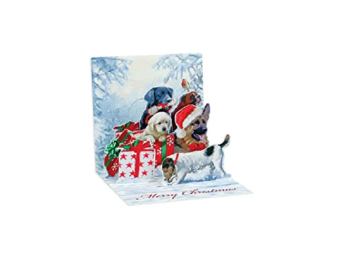 Up With Paper 3D Little Christmas Dogs TR217